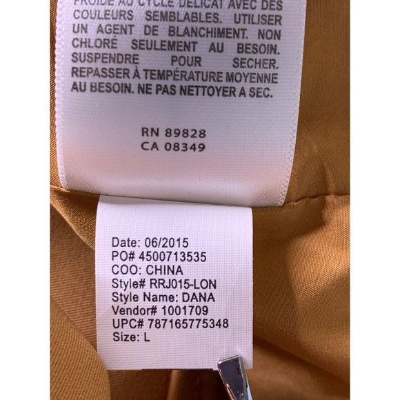 Robert Rodriguez Overcoat Size Large Drape Open Front Ginger EUC 6352 - Picture 8 of 9